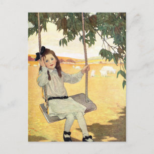 Girl on a Swing ポストカード