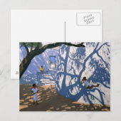 Girl on a Swing India 2000 ポストカード (正面/裏面)