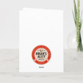 「Girl on Bicycle」ノートカード サンキューカード (裏面)