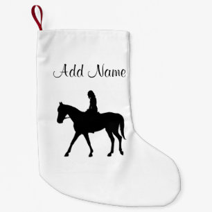 Girl on Horse スモールクリスマスストッキング