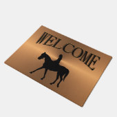 Girl on Horse Welcome ドアマット (アングル)