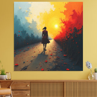 Girl_Painting_プレミアムキャンバスプリント キャンバスプリント