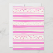 Girl Pastel Dinosaur 4th Birthday invitation 招待状 (裏面)