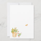 Girl Peter Rabbit Birthday Party Invitation 招待状 (裏面)