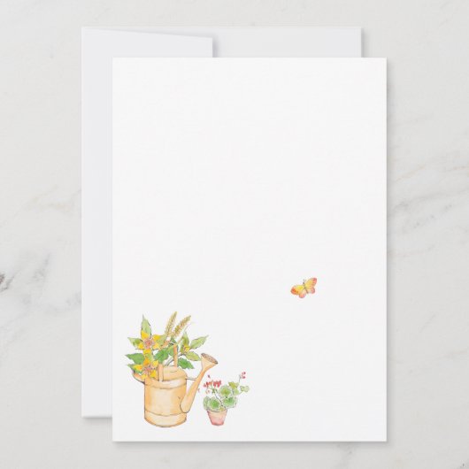 Girl Peter Rabbit Birthday Party Invitation 招待状 (裏面)