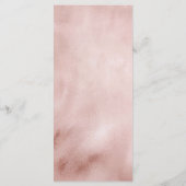 Girl Pink Bow Shell Baby Shower Flat Menu メニュー (裏面)