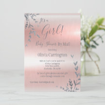 GIRL PINK METALLIC BABY SHOWER By Mail