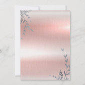 GIRL PINK METALLIC BABY SHOWER By Mail 招待状 (裏面)