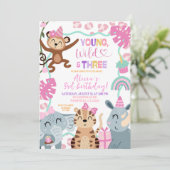 Girl Pink Safari  Young Wild and Three Birthday in 招待状 (スタンド正面)