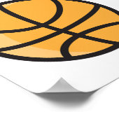 Girl Playing Basketball Poster ポスター (角)