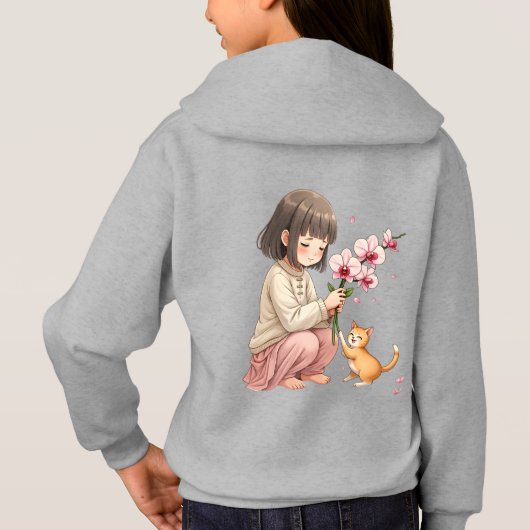 Girl playing with the Cat (裏面)