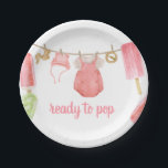 Girl Popsicle Baby Shower ペーパープレート<br><div class="desc">Make your Popsicle baby shower extra special with these delightful round paper plates! Sturdy yet stylish,  these plates are perfect for serving delicious bites while complementing your theme in the most adorable way. BS1078</div>
