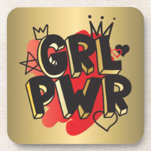 GIRL POWER、クラウン&ハート、赤と金ゴールド