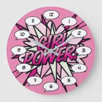 GIRL POWER コミックポップアートピンク
