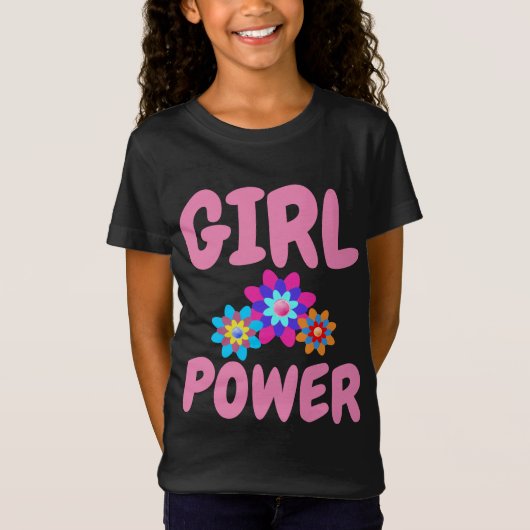 GIRL POWER レディース Tシャツ (正面)