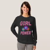 GIRL POWER レディースTシャツ Tシャツ (正面フル)