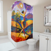 Girl Power 001 シャワーカーテン (インサイチュ)