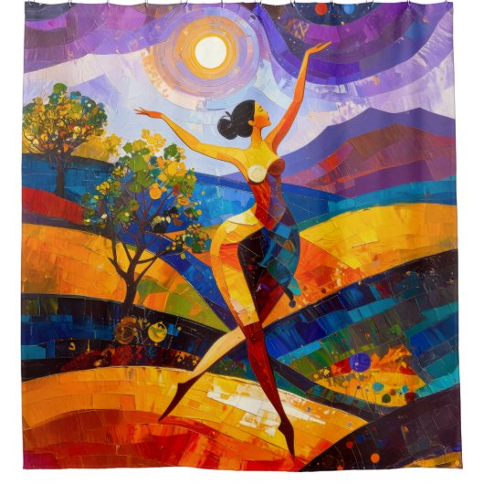 Girl Power 001 シャワーカーテン (正面)