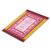 Girl Power Curvy Plaid Female Success notepad ノートパッド (アングル)