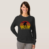 Girl Power female skateboarder Sk8 like a girl ska Tシャツ (正面フル)