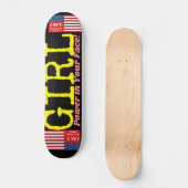 GIRL POWER IN YOUR 顔JMT 7 3/4"スケートボードデッキ スケートボード (正面)
