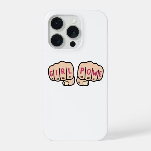 Girl Power iPhone 15 Pro カー iPhoneケース (裏面)