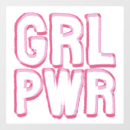 Girl Power - Lettering ウィンドウサイン