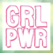Girl Power - Lettering ウィンドウサイン (シート3)