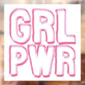 Girl Power - Lettering ウィンドウサイン (シート2)