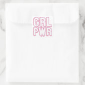 Girl Power Lettering スクエアシール (バッグ)
