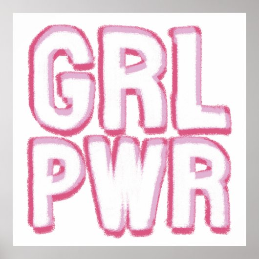 Girl Power Lettering ポスター (正面)