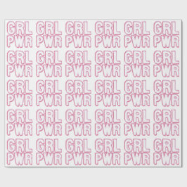 Girl Power Lettering ラッピングペーパー
