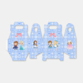 Girl Power on Blue Flower Background フェイバーボックス (折り畳みなし)