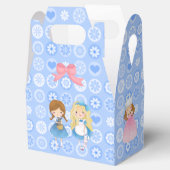 Girl Power on Blue Flower Background フェイバーボックス (オープン)