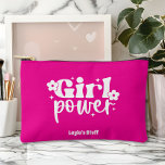Girl Power Pink アクセサリーポーチ<br><div class="desc">Carry confidence wherever you go with this personalized Girl Power makeup bag featuring a bold pink background and playful white lettering. Customized with a name, this cute and empowering accessory makes a stylish statement while keeping essentials organized. Perfect for makeup, toiletries, school supplies, or everyday must-haves, it’s ideal for girls,...</div>
