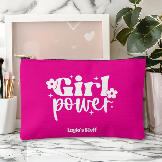 Girl Power Pink アクセサリーポーチ