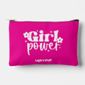 Girl Power Pink アクセサリーポーチ (正面)