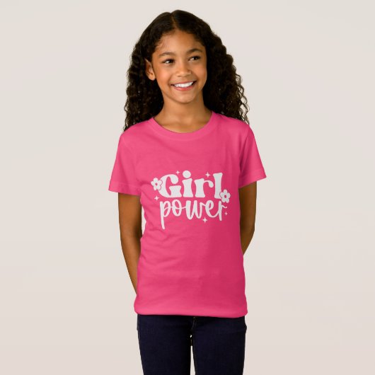 Girl Power Pink Tシャツ (正面フル)