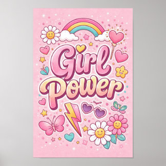 Girl Power Printable Poster ポスター