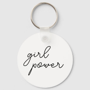 Girl Power Vibes かわいいフェミニスト キーチェーン デザイン