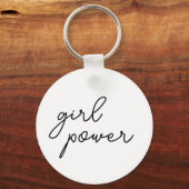 Girl Power Vibes | Cute Feminist Keychain Design キーホルダー (正面)
