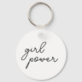 Girl Power Vibes | Cute Feminist Keychain Design キーホルダー (裏面)