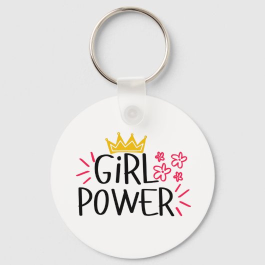 Girl Power Women's Day キーホルダー (正面)