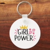 Girl Power Women's Day キーホルダー (正面)