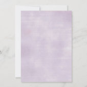 Girl Praying First Holy Communion Purple Floral 招待状 (裏面)