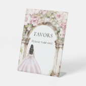 Girl princess dress party favor sign 台座サイン (正面)