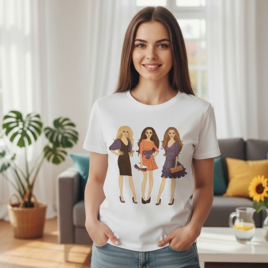 Girl Print Tee Tシャツ