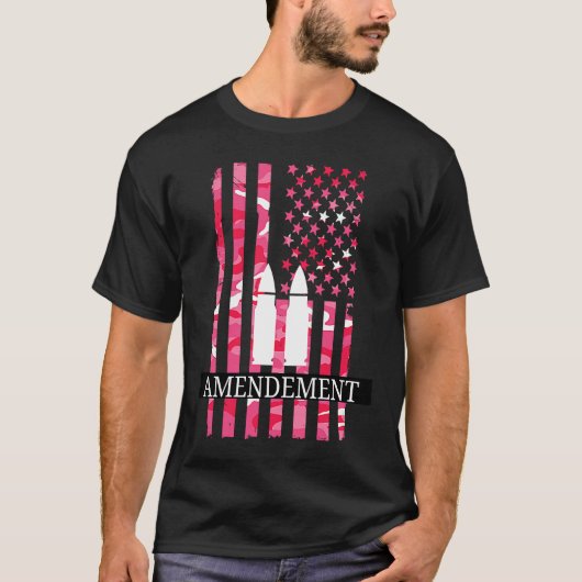 Girl Pro Gun Second Amendment  2A patriot American Tシャツ (正面)