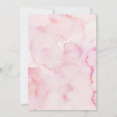 Girl Purple Shell Baby Shower Invitation 招待状 (裏面)