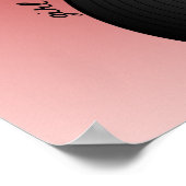 "Girl put you record on" vinyl music record Poster ポスター (角)